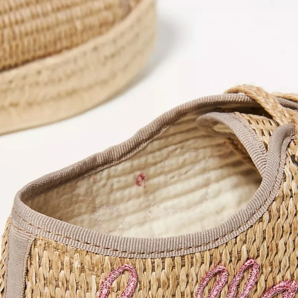 Anthropologie Raffia Espadrille Sneakers